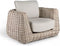 Tierra Outdoor Loungestoel Wakkanda - Aluminium en XXL Wicker - Beige