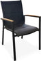 Tierra Outdoor Tuinstoel Foxx Teak - Dining Tuinstoel - Aluminium - Antraciet