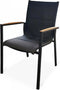 Tierra Outdoor Tuinstoel Foxx Teak - Dining Tuinstoel - Aluminium - Antraciet