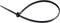 Tiewraps 200 x 3,6mm (100 stuks) zwart
