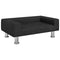 vidaXL - Hondenmand - 70x45x26,5 - cm - fluweel - zwart
