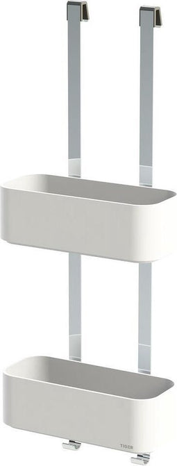 Tiger 2-Store - Ophangbaar doucherek 25 cm - Zonder boren - Wit