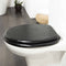 Tiger Blackwash - WC bril - Toiletbril met deksel - Soft Close - MDF - Zwart