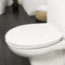 Tiger Boston - WC bril - Toiletbril met deksel - Soft close - Easy Clean functie - Duroplast - Wit / RVS geborsteld