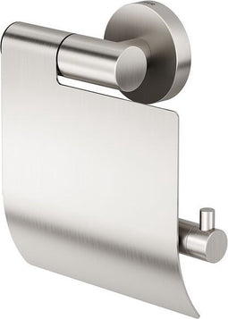 Tiger Boston - Wc rolhouder met klep - Zonder boren - TigerFix (apart verkrijgbaar) - RVS geborsteld