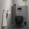 Tiger Tune - WC bril D-vorm - Toiletbril - Softclose - Easy clean functie - Duroplast - Zwart / Goud geborsteld