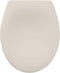 Tiger Ventura - WC bril - Toiletbril met deksel - Soft Close - Easy Clean functie - Duroplast - Beige - Pergamon