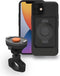Tigra FitClic Neo Motorcycle Kit Telefoonhouder Motor Fietsstuur Bevestiging Apart hoesje Apple iPhone 12 Mini Zwart