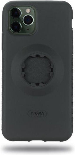 Tigra Hoesje geschikt voor Apple iPhone 11 Pro Telefoonhoesje Hardcase | Tigra Mountcase 2 Backcover Shockproof | Schokbestendig iPhone 11 Pro Telefoonhoesje | Anti Shock Proof - Zwart