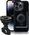 Tigra Telefoonhouder Fiets Fietsstuur Bevestiging | Tigra FitClic Neo Motorcycle Kit Apart hoesje Apple iPhone 14 Pro Zwart