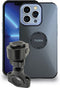 Tigra Telefoonhouder Motor Fietsstuur Bevestiging | Tigra FitClic MountCase 2 Motorcycle Kit Apart hoesje Apple iPhone 13 Blauw