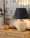 TIGRE - Tafelllamp - Beige/Zwart - Keramiek