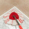 Vileda Turbo Deep Clean - roterende mopset - 3-in-1 systeem met pedaalpers - zwart rood wit paarse