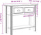 vidaXL - Wandtafel - BODO - 91x35x74 - cm - massief - grenenhout - wit