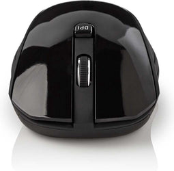 Nedis Muis - Draadloos - 800 / 1200 / 1600 dpi - Instelbare DPI - Aantal knoppen: 3 - Tweehandig