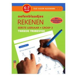 Tijd voor huiswerk - Oefenblaadjes rekenen (6-7 j.) Tweede trimester