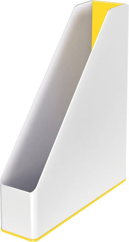 Tijdschiftcassette Leitz WOW wit/geel | 4 stuks