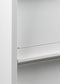 Tijdschriftenkast 195x100x42cm met onderkast Aluminium