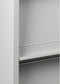 Tijdschriftenkast 195x100x42cm met onderkast Aluminium