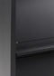 Tijdschriftenkast 195x100x42cm met onderkast Antraciet