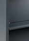 Tijdschriftenkast 195x100x42cm met onderkast Licht grijs