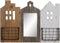 Tijdschriftenrek DKD Home Decor Wit Bruin Metaal Paulownia hout (57 x 10 x 40 cm)