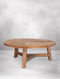 DTP Home Coffee table Monastery round,35xØ90 cm, 3,5 cm top, recycled teakwood