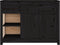 vidaXL - Dressoir - 100x35x74 - cm - massief - grenenhout - zwart