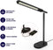 TIKKENS Bureaulamp led Dimbaar - Draadloze Oplader & USB Opladen - Wireless Charger - Zwart