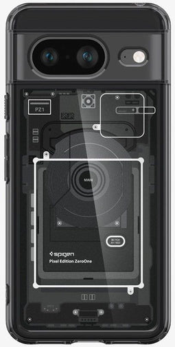 Spigen Ultra Hybrid Zero One - Soft case - Air Cushion technologie - Grijs
