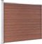 vidaXL - Schuttingpanelenset - 353x146 - cm - HKC - bruin