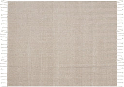 TILMI - Plaid - Beige - 130 x 160 cm - Katoen