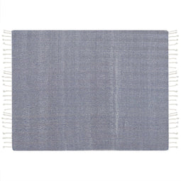 TILMI - Plaid - Blauw - 130 x 160 cm - Katoen