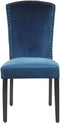 PISECO - Eetkamerstoel - Blauw - Fluweel