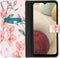 iMoshion Hoesje Geschikt voor Samsung Galaxy A12 Hoesje Met Pasjeshouder - iMoshion Design Softcase Bookcase - Meerkleurig / Blossom Watercolor