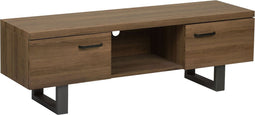 TIMBER - TV-meubel - Donkere houtkleur - MDF