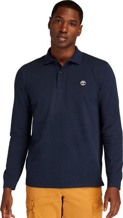 Timberland Millers River Tipped Polo Shirt - voor Heren - Marineblauw - Maat L