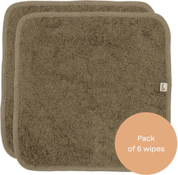 Timboo Herbruikbare doekjes - Super zacht - 20x20cm - Set van 6 stuks - Jungle Green