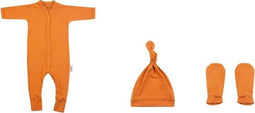 Timboo Kraamcadeau - Pyjama/Mutsje - Maat 50/56 - Gift set - Inca Rust
