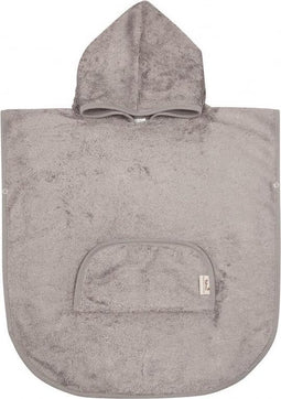 Timboo Poncho met ronde hals - 2-4 jaar - Anthracite