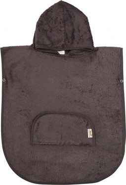 Timboo Poncho met ronde hals - 2-4 jaar - Graphit