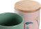 Tin DKD Home Decor 11,5 x 11,5 x 17,5 cm Gebloemd Roze Groen Bamboe Keramiek Shabby Chic (2 Stuks)
