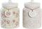 Tin DKD Home Decor 12 x 12 x 16 cm 1 L Dolomite Traditioneel (2 Stuks)