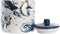 Tin DKD Home Decor 12 x 12 x 16 cm Blauw Wit Dolomite (3 Stuks)