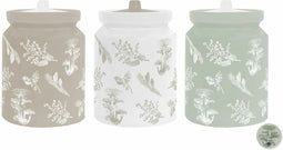 Tin DKD Home Decor 12 x 12 x 16 cm Dolomite (3 Stuks)