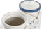 Tin DKD Home Decor Blauw 15 x 15 x 21 cm Wit Dolomite (2 Stuks)