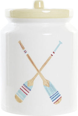 Tin DKD Home Decor Roeispanen 4 Onderdelen Dolomite 15 x 15 x 22 cm