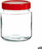 Tin Rood Transparant Glas Polypropyleen (1 L) (12 Stuks)