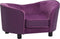 vidaXL - Hondenbank - 69x49x40 - cm - pluche - en - kunstleer - bordeauxrood