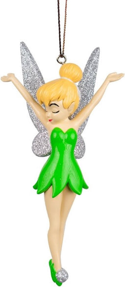 Tinkerbell Kersthanger resin met glitters 11cm - Disney